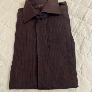 Gucci Men's Italian Black Dress Shirt Excellent Condition